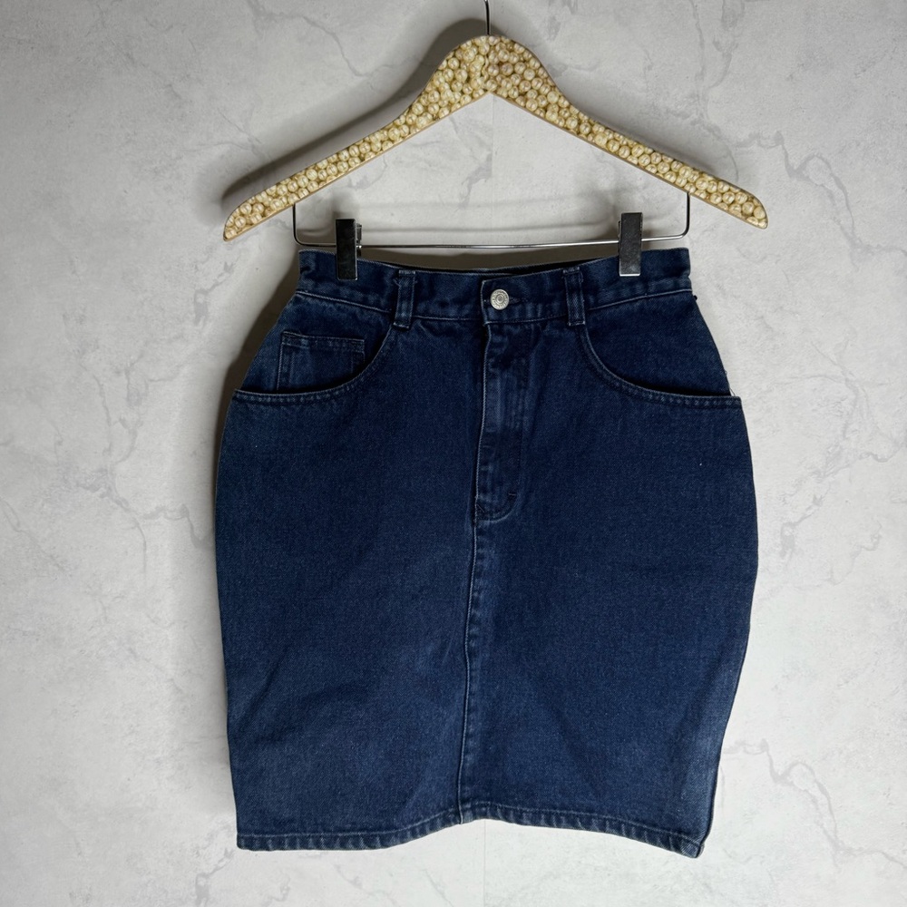 Vintage 90s Jordache High-Waist Denim Mini Skirt